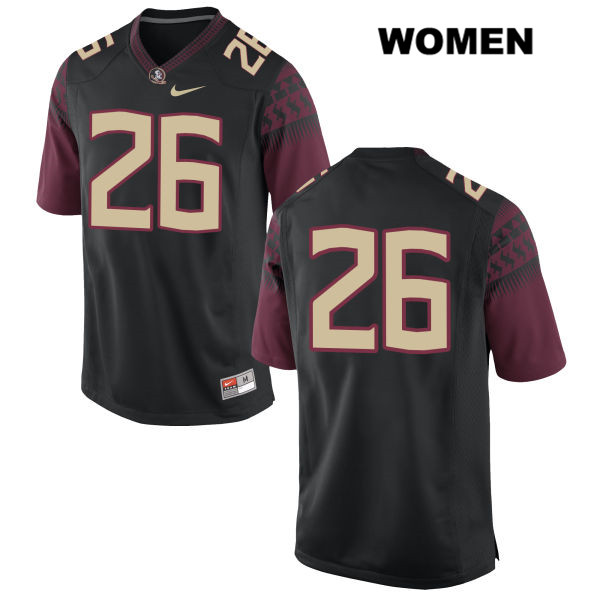 Women's NCAA Nike Florida State Seminoles #26 Decalon Brooks College No Name Black Stitched Authentic Football Jersey RBB1869TS